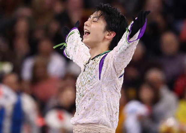 羽生結弦は2位に終わり、2年ぶりの世界選手権制覇はならなかった。（写真:Getty Images）