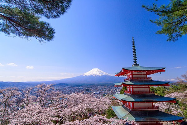 日本を象徴するような風景「山梨県・新倉山浅間公園」