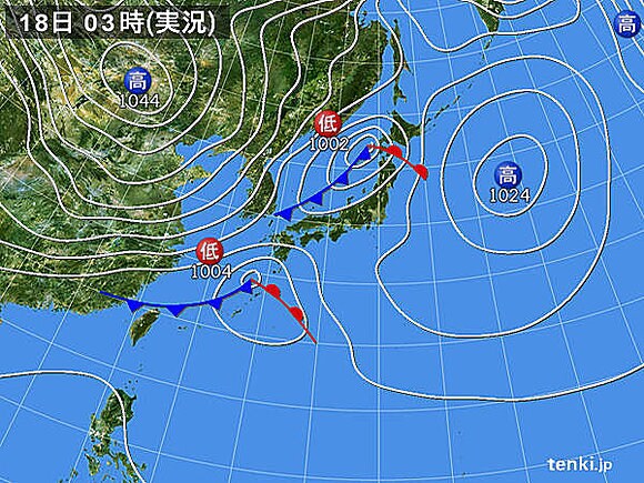 18日　冷たい雨　東京も年末の寒さ