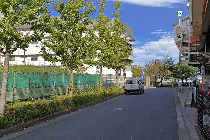 直近に訪れた西荒川終点と思しき場所。首都高速7号線と荒川の堤防の位置からこの撮影地を選択したが、かつてを彷彿させるものは見つけられなかった（撮影／諸河久：2019年9月30日）