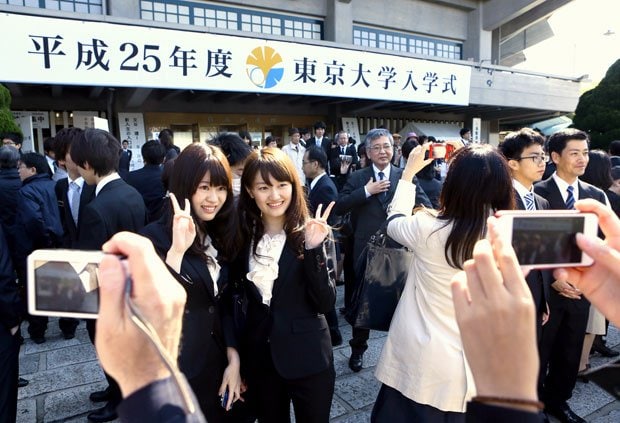 昨年の東京大学の入学式（写真はイメージ）　（c）朝日新聞社　＠＠写禁