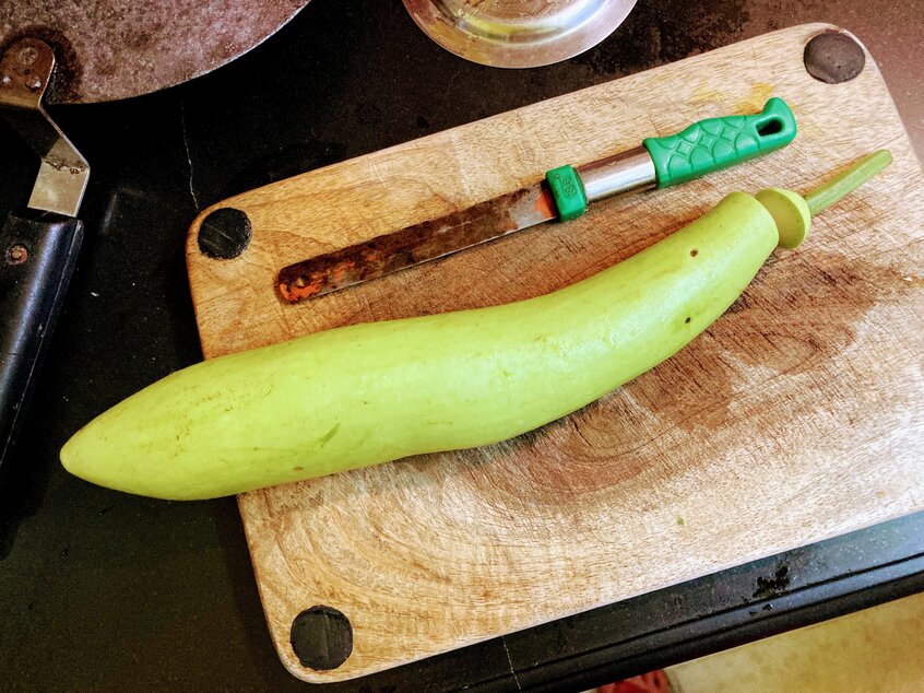 見たことない野菜を買ってきては、ホームステイ先の女主人に料理方法を教わる日々 (写真/本人提供)
