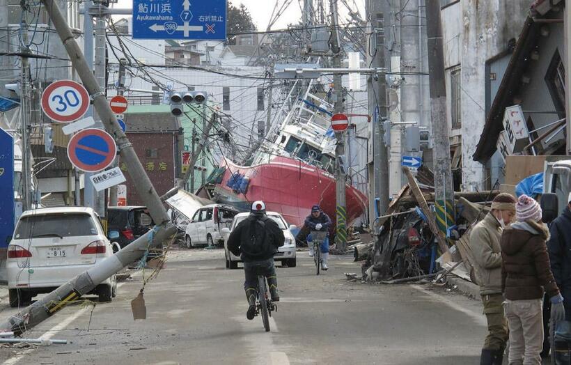 2011年3月23日宮城県石巻市の様子（撮影／芳賀朋之）