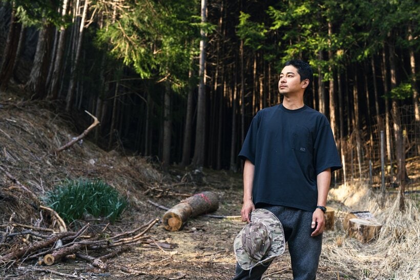小屋の近くに露天風呂をつくるという。完成時期は未定／撮影・上田泰世（写真映像部）