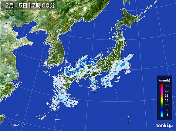 雪雲や雨雲の予想