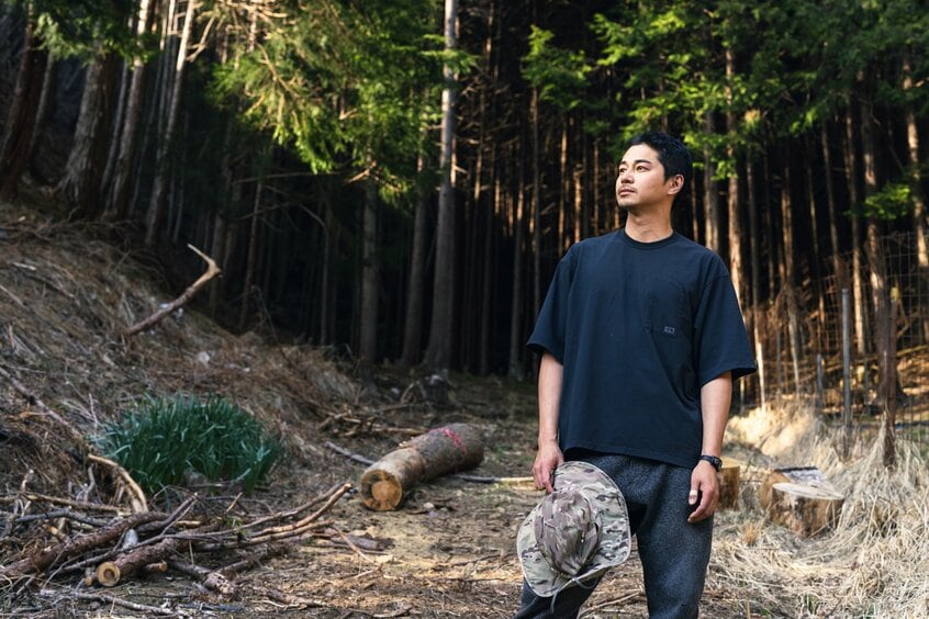 小屋の近くに露天風呂をつくるという。完成時期は未定/撮影・上田泰世(写真映像部)