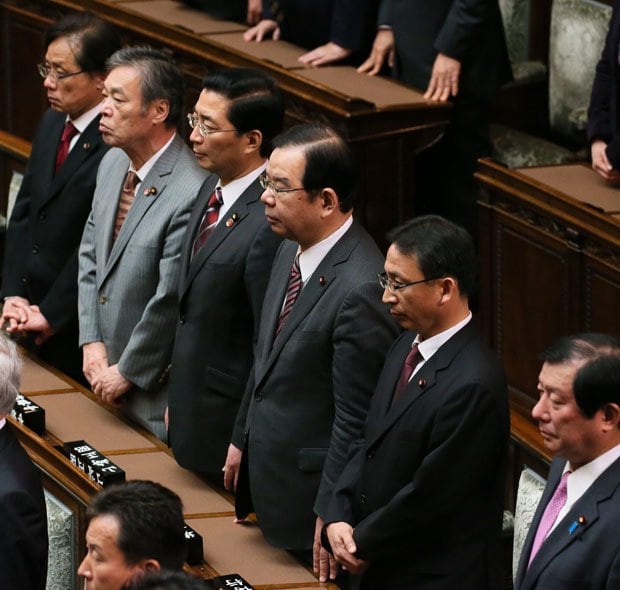 安保関連法案の審議で奮闘した共産党　（ｃ）朝日新聞社