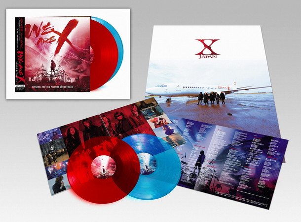 X JAPAN  映画『WE ARE X』サントラがアナログ盤化！ 日本盤のみカラーレコード豪華仕様