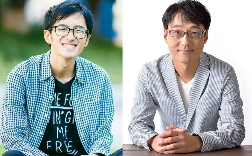 起業家 小幡和輝さん(左):1994年生まれ。2013年に起業し地方創生に力を注ぎながら、14年に和歌山大学観光学部に入学。19年に「ゲムトレ」を創業/教育専門家 石田勝紀さん:1968年生まれ。最新刊に『子育て言い換え事典』(共著)、『子どものスマホ問題はルール決めで解決します』(ともに2月24日発売)(写真:本人提供)