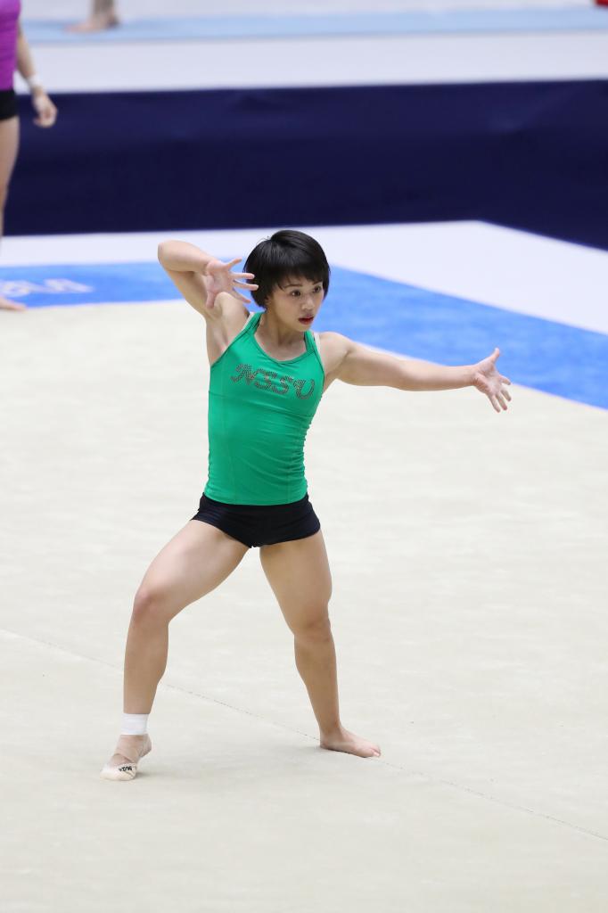 女子体操のエース・村上茉愛。2018年の世界選手権個人総合で銀メダルを獲得し、東京五輪に向けて期待と注目を集める(撮影/写真部・松永卓也)
