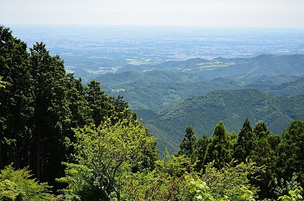 堂平山山頂からは一都六県が見渡せます