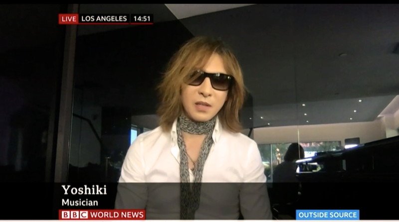 YOSHIKI、英BBCワールドニュースに生出演「ファンや友達を本当に救いたい」