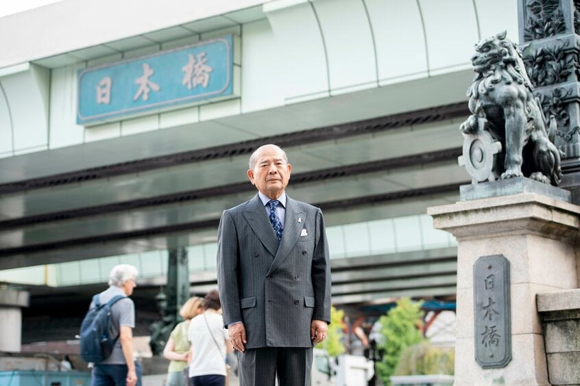 中村胤夫(なかむら・たねお)/1936年生まれ。三越(現三越伊勢丹)の社長・会長を歴任。2004年から「名橋『日本橋』保存会」の会長を務める(撮影/写真映像部・高野楓菜)