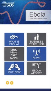 「Ebola: What you need to know」（App Storeのスクリーンショットより）
