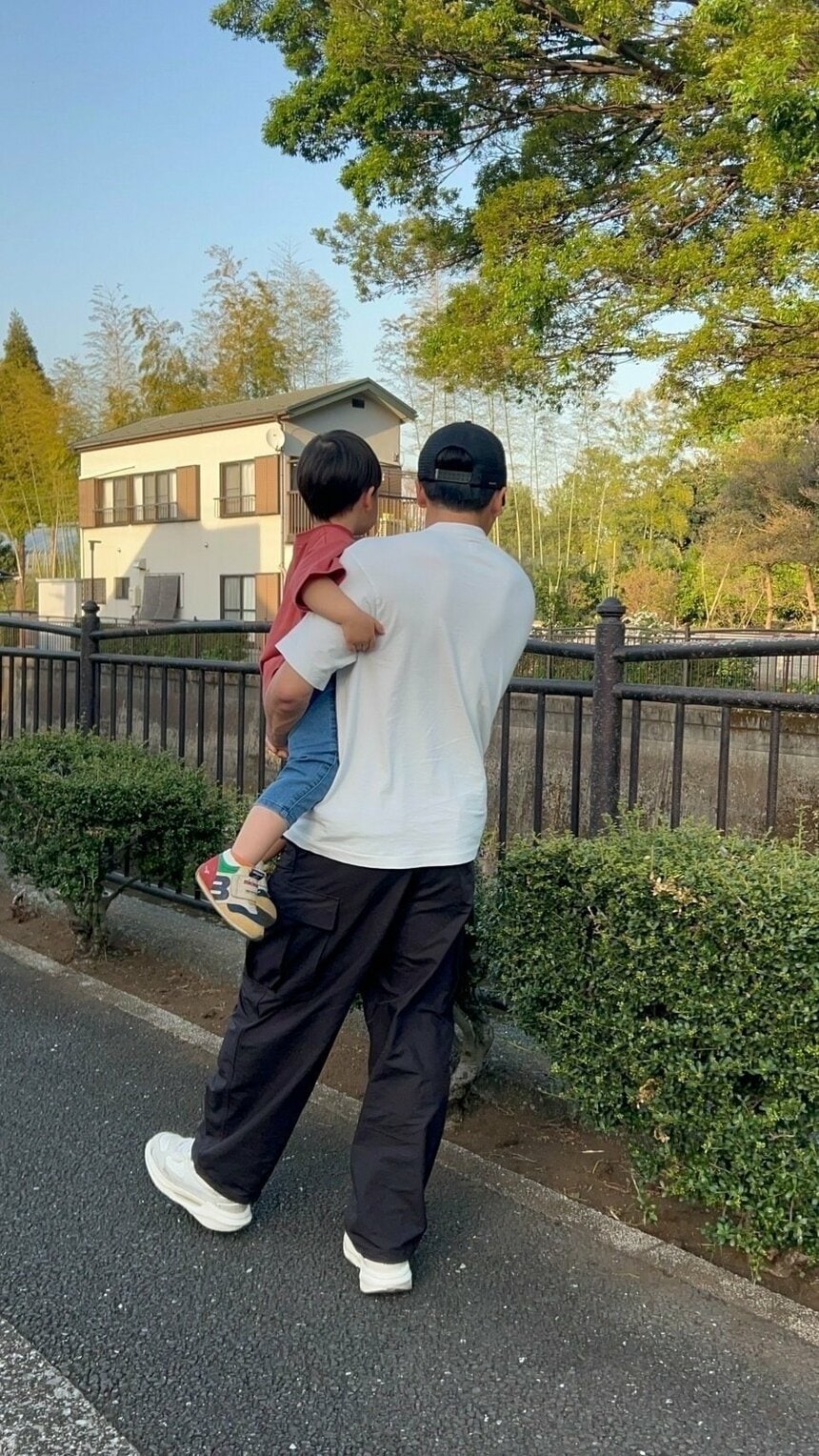 相馬選手とお子さん