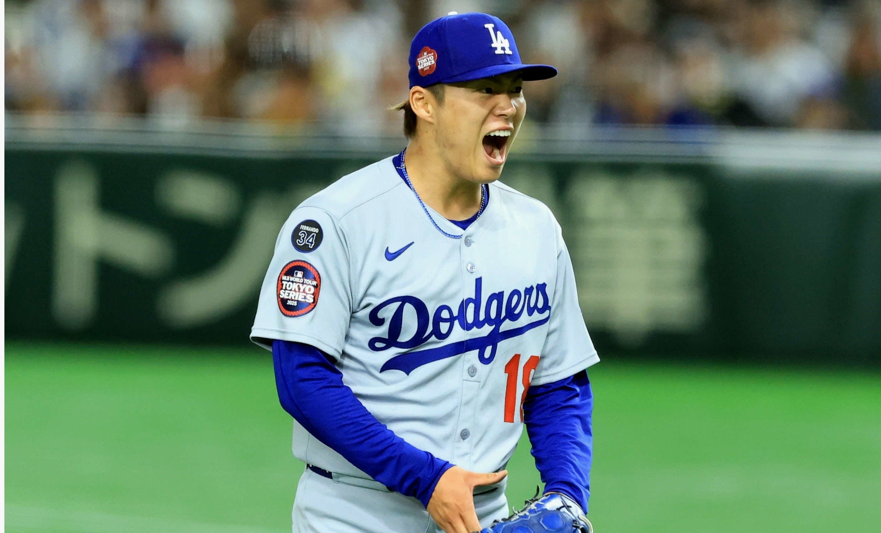 MLB TOKYO SERIES 2025 ドジャース カブス メガホン 大谷（速報