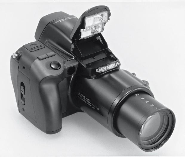 オリンパス L－1。このフォルムを見てデジタルカメラだと思っちゃう人も多いだろう。実際CAMEDIAE－10など、よく似たデザインのデジカメも登場した