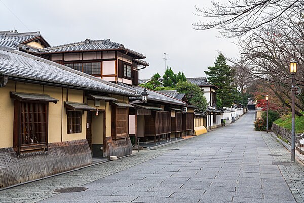 風情ある京町家が並ぶ京都