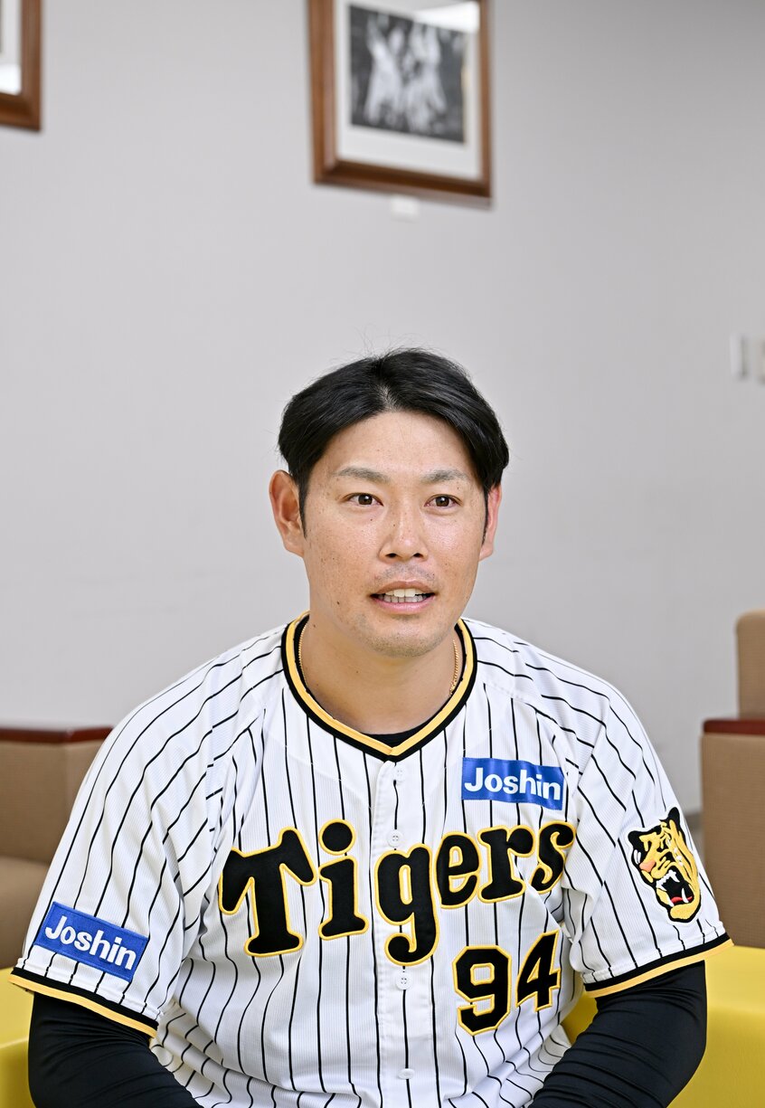 プロ野球・阪神タイガース 原口文仁選手(撮影/伊ケ崎 忍)