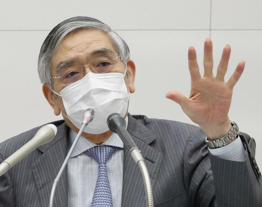 日銀の黒田総裁　（ｃ）朝日新聞社