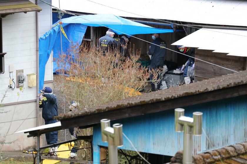 事件があった宮崎県高千穂町の飯干保生さん宅　（ｃ）朝日新聞社