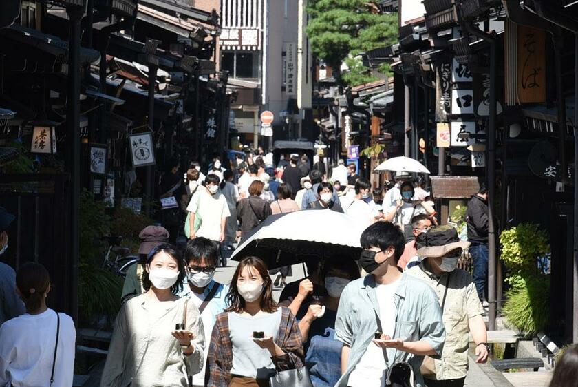 緊急事態宣言が明けた今秋の岐阜・高山のにぎわい