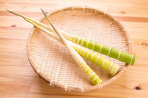淡竹（はちく）の筍は、えぐみやあくが少なく細長いです