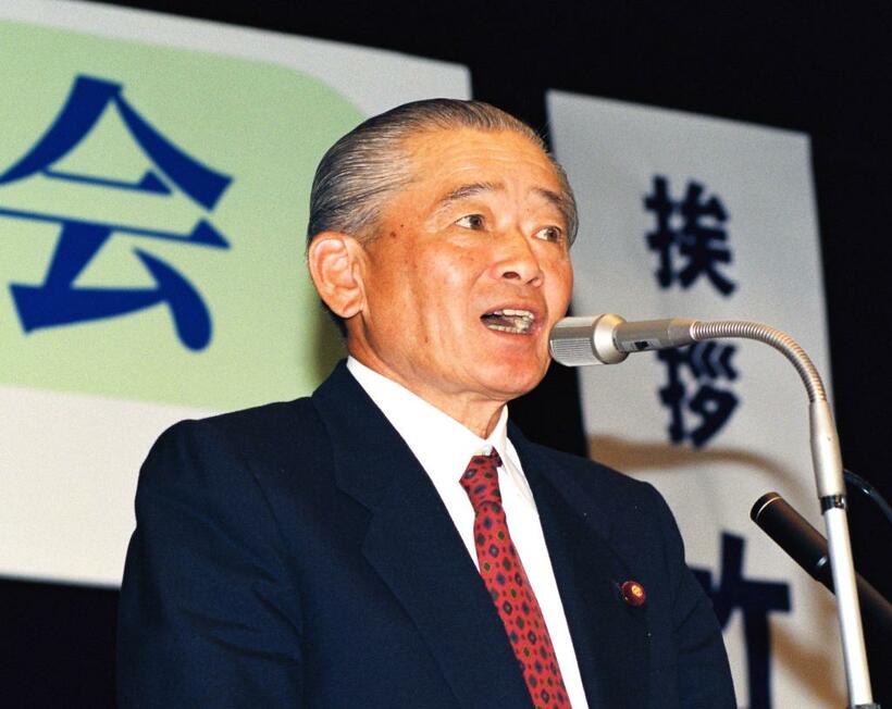 DAIGOのおじいちゃん、故・竹下登元首相　（ｃ）朝日新聞社