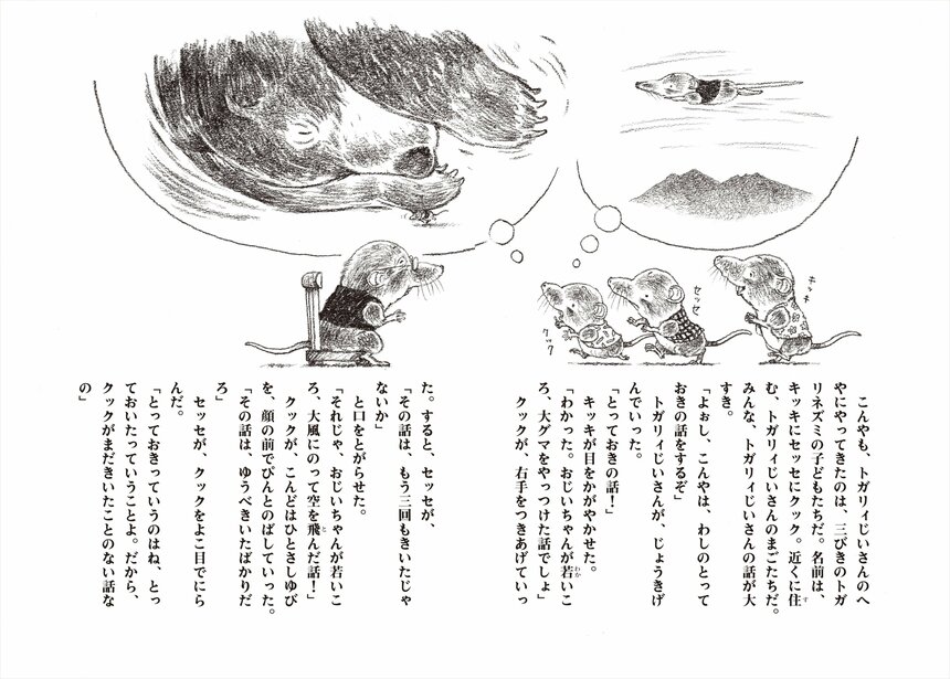 『トガリ山のぼうけん(1)　風の草原』新装版（いわむらかずお 文・絵／理論社 刊）