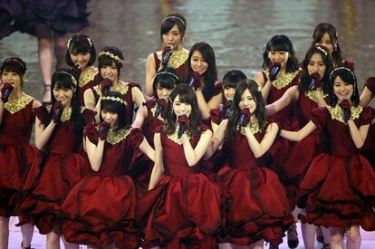 乃木坂46のメンバー(c)朝日新聞社