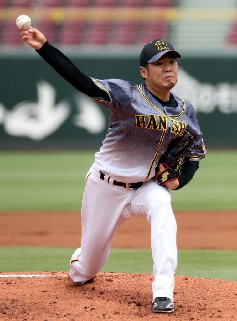 阪神の西勇=代表撮影(C)朝日新聞社