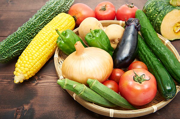 色鮮やかな夏野菜は、食欲をそそります。そのうえ、栄養満点！