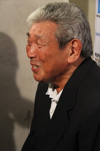 マサ斎藤さんの思い出を語る新日本プロレスの坂口征二相談役(撮影・大塚淳史)