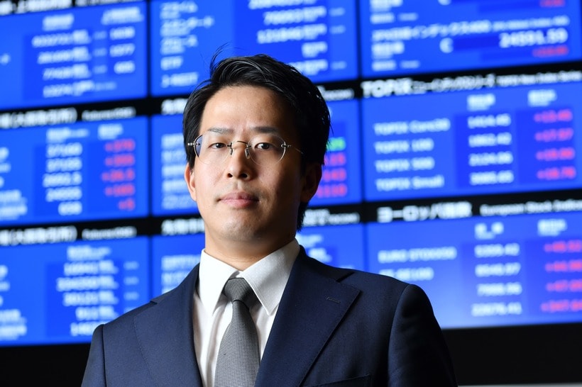 東京証券取引所 金融リテラシーサポート部 調査役の山口洋明さん（撮影・門間新弥）