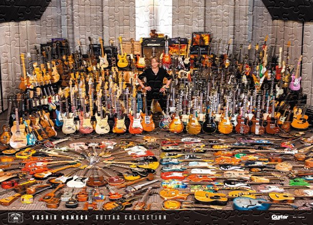 野村義男 352本を超える膨大なギターコレクションがジグソーパズル化