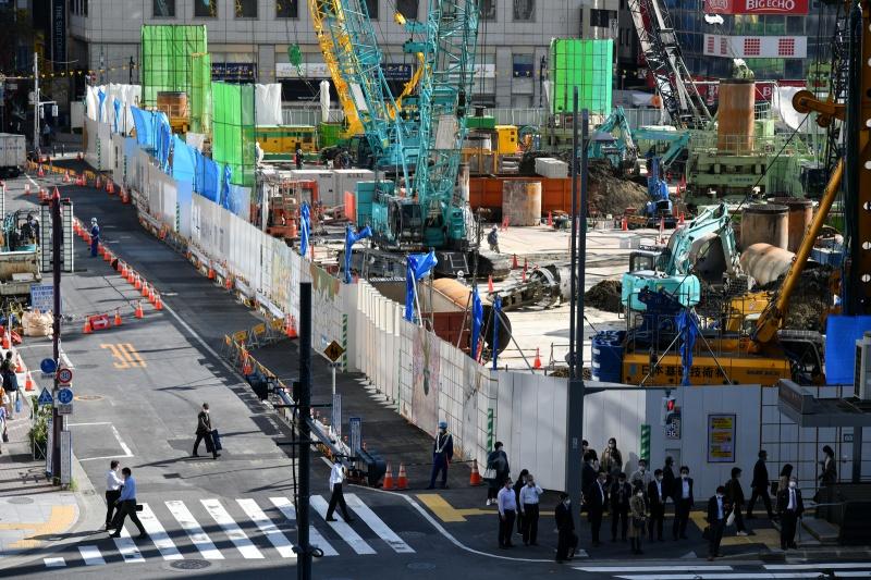 コロナ禍も進む東京の建設ラッシュ（撮影／写真部・馬場岳人）