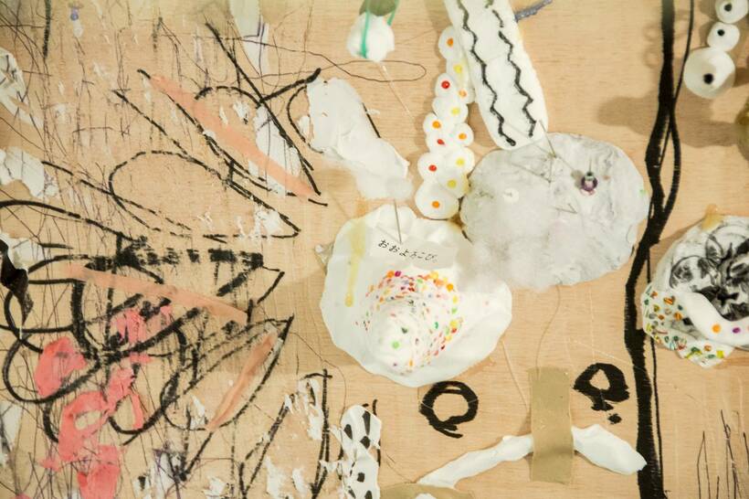 初の個展「スーパー劣等生」から（本人提供）
