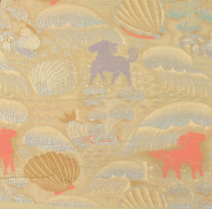 《貝殻と海の馬》1922-24年頃 金銀糸の入った錦 デュフィ・ビアンキーニ蔵