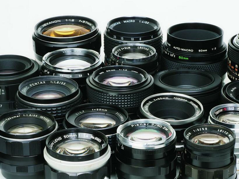 35ミリ判のレンズ交換式カメラ用のレンズで最も大量に生産された単焦点レンズは50ミリだとされる