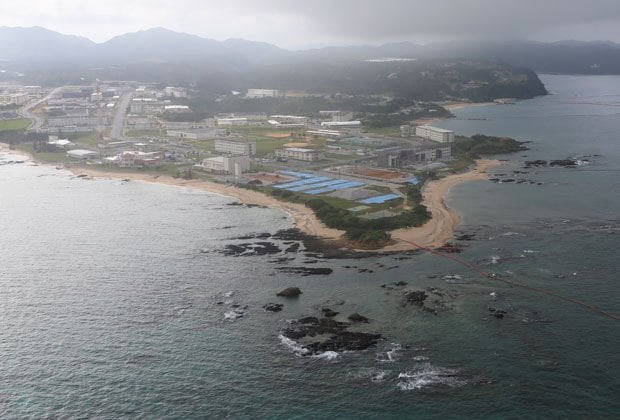 米軍普天間飛行場の代替施設の建設予定地とされる名護市辺野古。沖縄との亀裂が深まる中、「辺野古が唯一」と繰り返し唱えるだけではない「知恵」が、政府には求められている　（ｃ）朝日新聞社