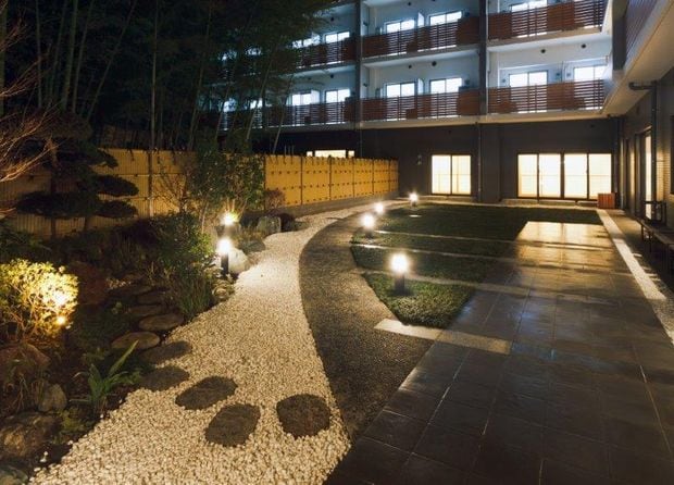 野田コミュニティハウス（東京理科大）の和風庭園