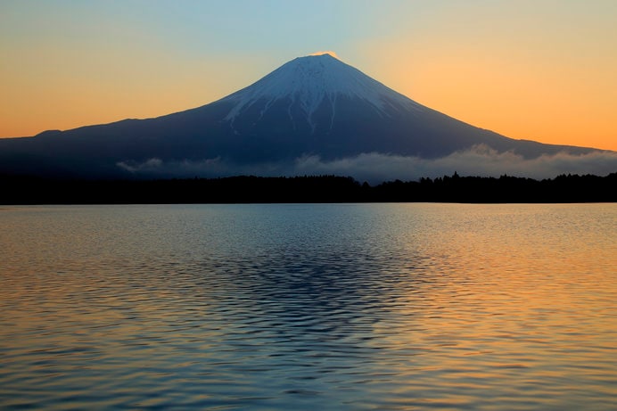 富士山と小波
