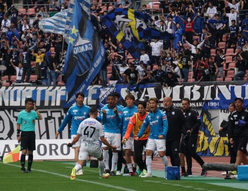 5月28日の新潟戦で得点を決めたファンアラーノ選手
