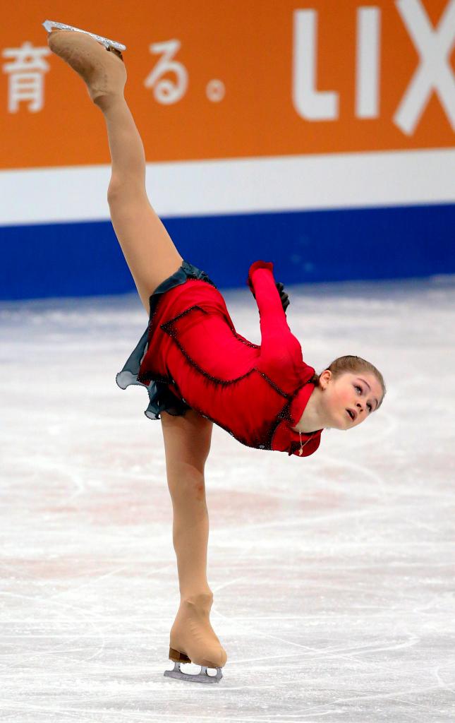 ソチ五輪でロシアの団体金メダル獲得に貢献したユリア・リプニツカヤ　（ｃ）朝日新聞社