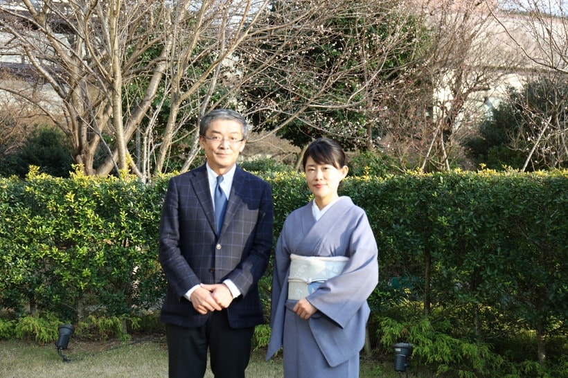 町内会の新年会で、ホテル椿山荘東京（東京都文京区）にて（2016年1月3日）（写真提供・山崎 薫）