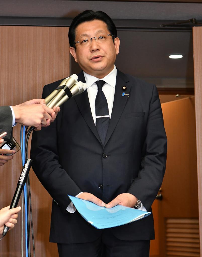 辞任した塚田一郎国土交通副大臣（C）朝日新聞社