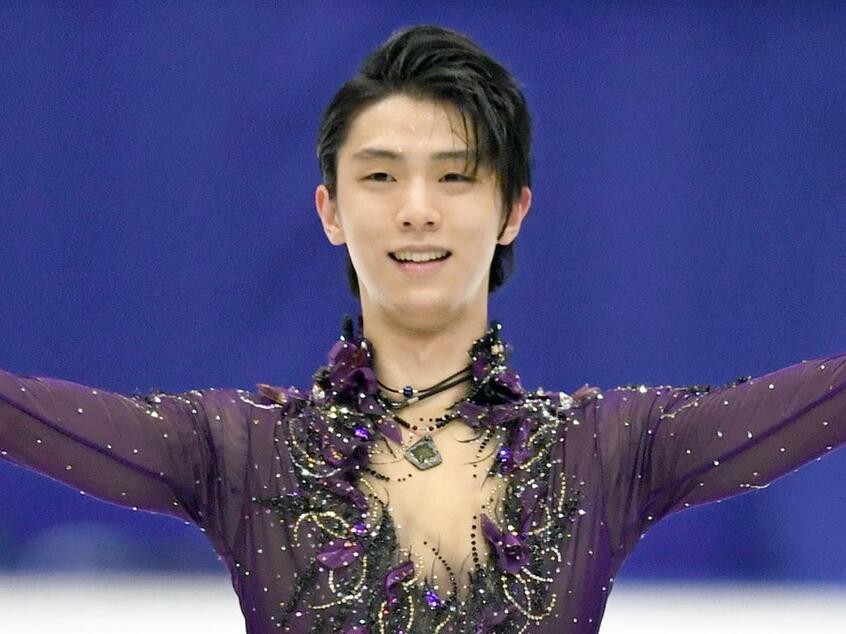 NHK杯で圧巻の演技を見せた羽生結弦（C）朝日新聞社