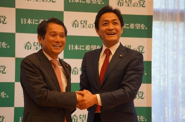 共同代表選で勝利した玉木新代表(撮影・横田一)