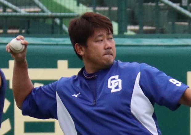 甲子園に帰ってきた中日・松坂大輔　（ｃ）朝日新聞社