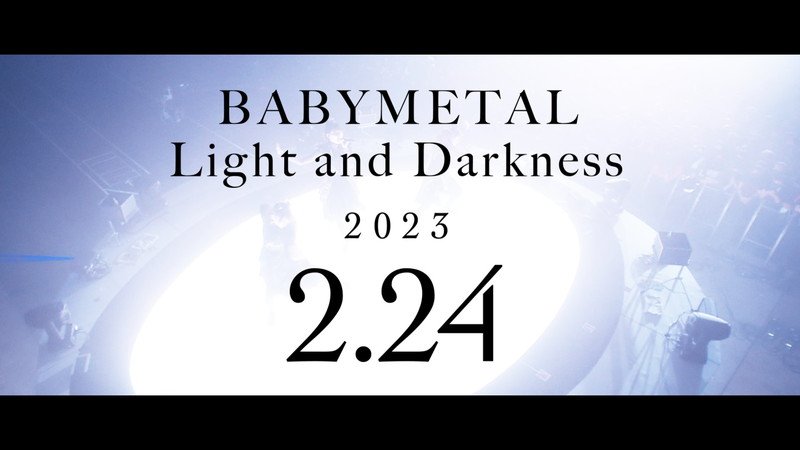 BABYMETAL、新曲「Light and Darkness」ティザー映像#1を公開